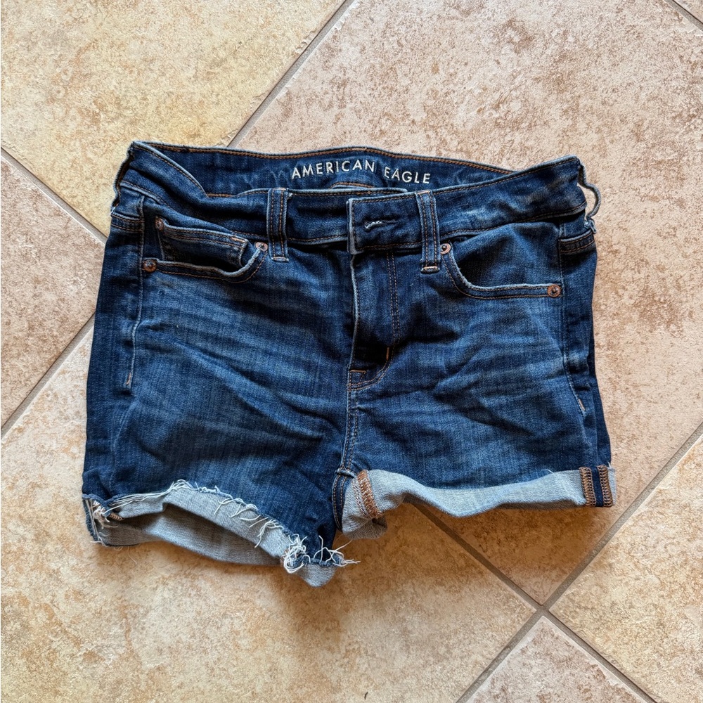 American Eagle Outfitters Dark Blue Jean Shorts